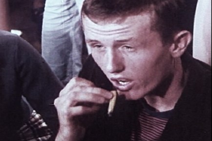 Photo of a man smoking pot