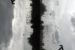 double image of clouds